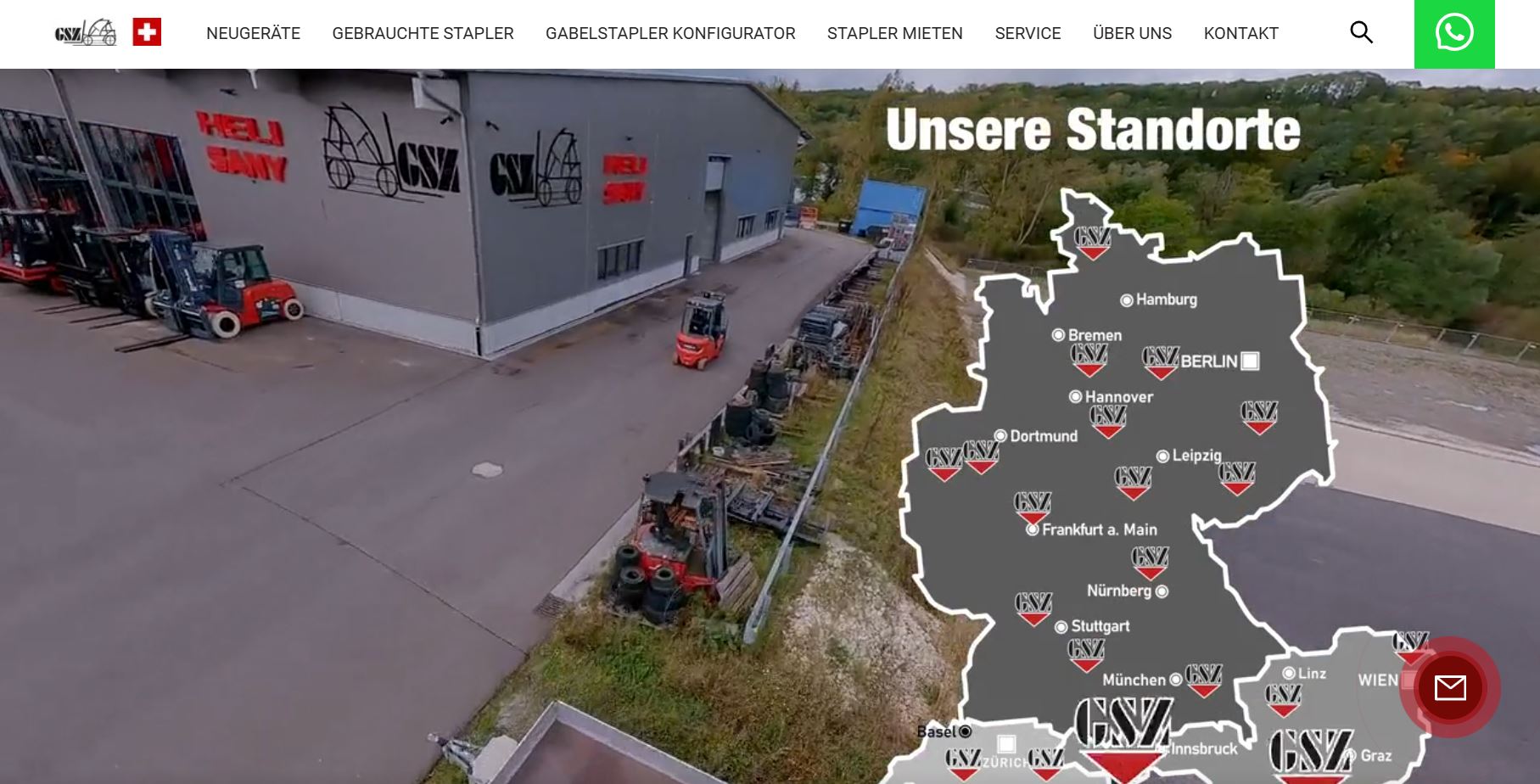 Gabelstapler Zentrum website screenshot Gabelstapler Zentrum website screenshot