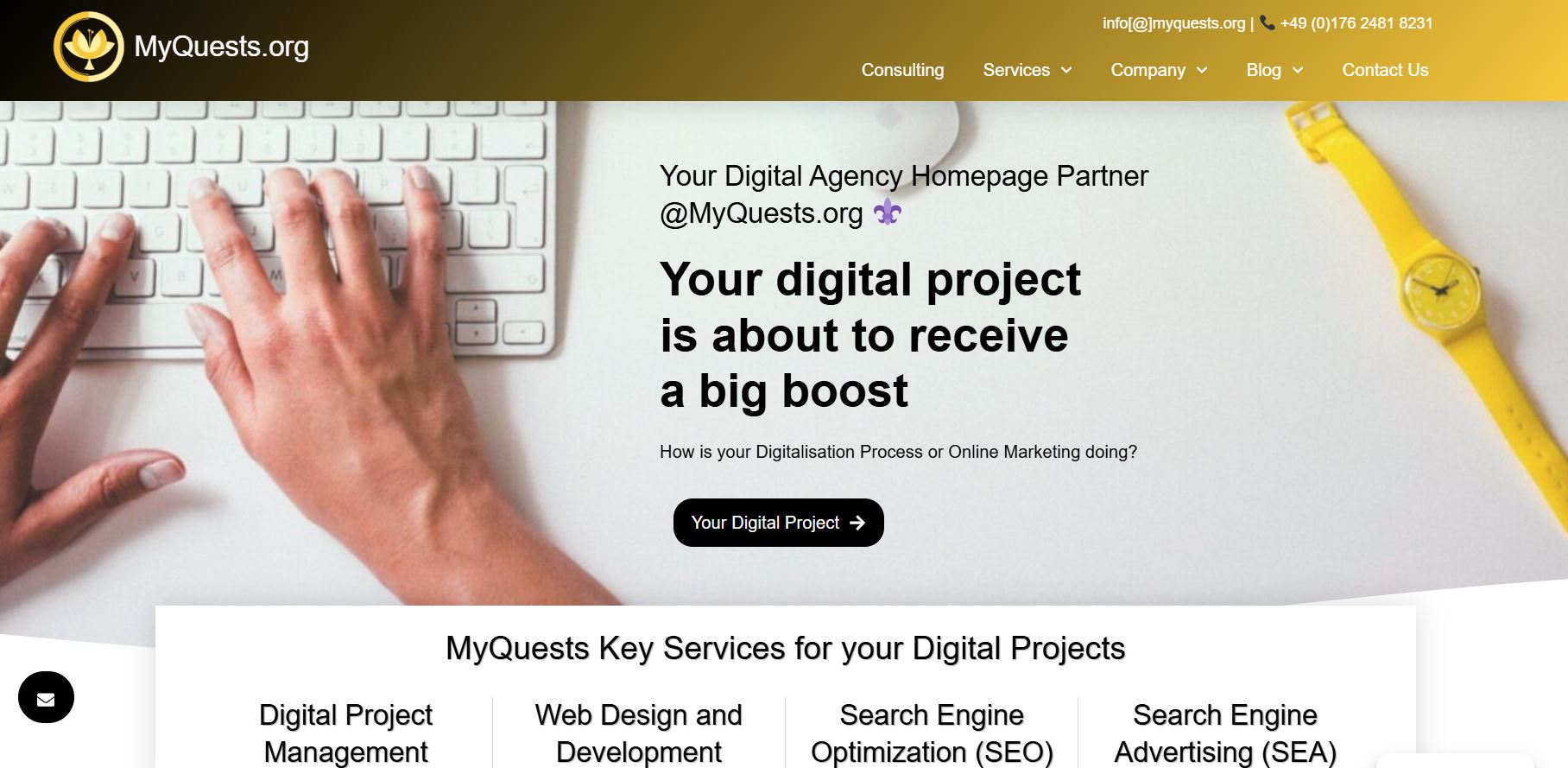 MyQuests.org - Main Site website screenshot MyQuests.org - Main Site website screenshot