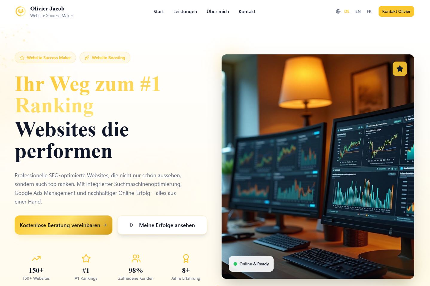 Olivier Jacob website screenshot Olivier Jacob website screenshot