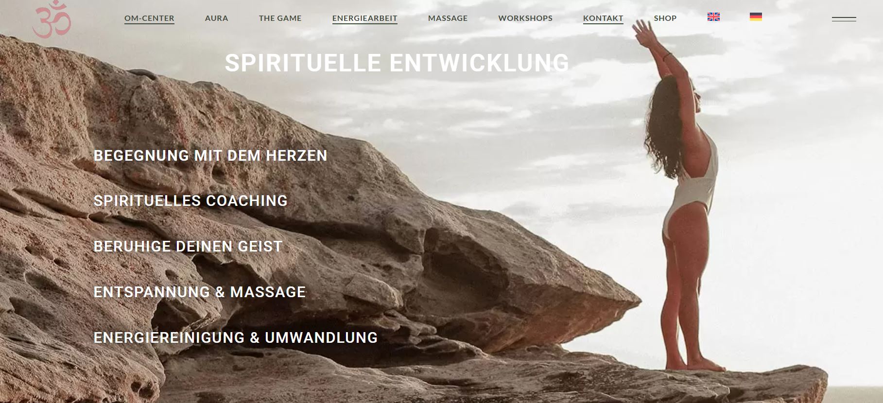 OM Center website screenshot OM Center website screenshot