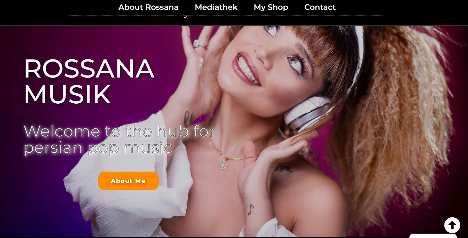 Rossana Musik website screenshot Rossana Musik website screenshot